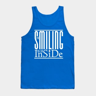 I’m Smiling On The Inside 02white-greyDot Tank Top